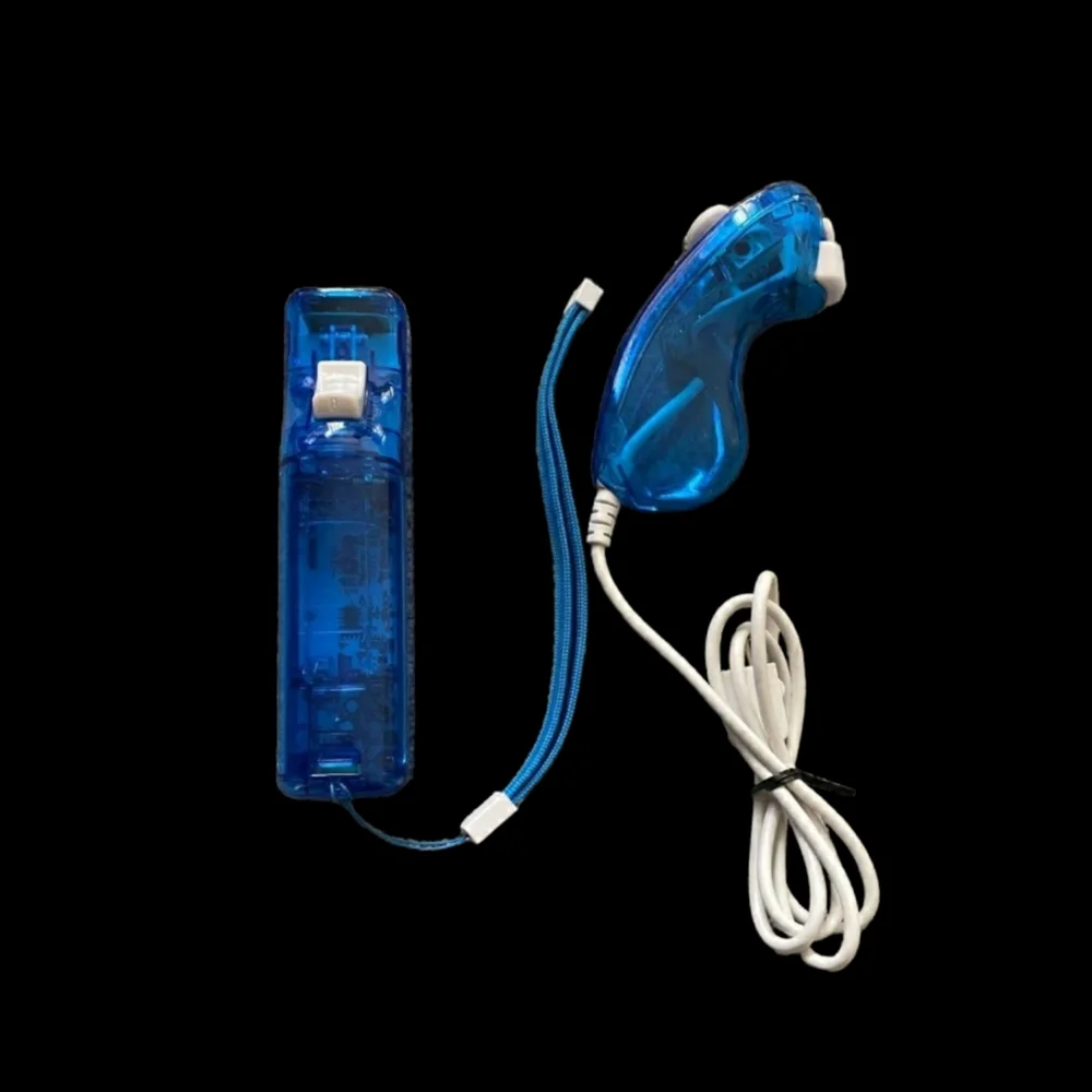 Rock Candy Wii Controller (Blue) w/Nunchuk & Strap